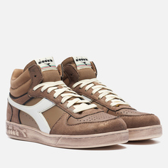 Кроссовки Diadora Magic Basket Demi Stained, цвет коричневый, размер 45.5 EU