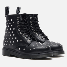 Ботинки Dr. Martens 1460 Stud Wanama Leather Lace Up, цвет чёрный