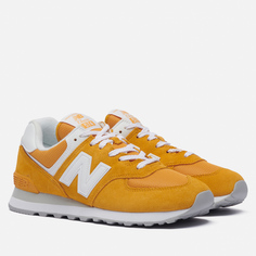 Мужские кроссовки New Balance 574 Classic, цвет жёлтый, размер 44.5 EU