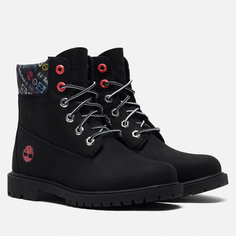 Женские ботинки Timberland 6 Inch Heritage, цвет чёрный, размер 40 EU