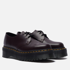 Ботинки Dr. Martens 1461 Smooth Leather Platform, цвет бордовый