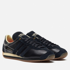 Мужские кроссовки adidas Originals x Wales Bonner Country, цвет чёрный, размер 40.5 EU