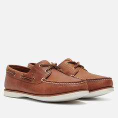 Мужские ботинки Timberland 2-Eye Classic Leather, цвет коричневый, размер 41.5 EU
