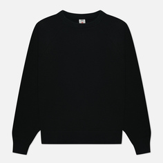 Мужская толстовка Edwin Raglan-Sleeve Crew Neck, цвет чёрный, размер L