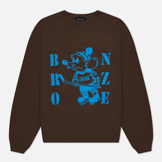 Мужская толстовка Bronze 56K Rat Crew Neck, цвет коричневый, размер M