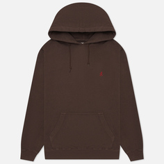 Мужская толстовка Gramicci One Point Hoodie, цвет коричневый