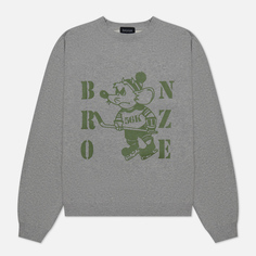 Мужская толстовка Bronze 56K Rat Crew Neck, цвет серый, размер L