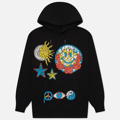 Мужская толстовка MARKET Smiley Market Mosaic Hoodie, цвет чёрный, размер S