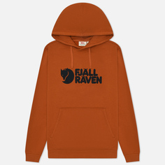 Мужская толстовка Fjallraven Logo Hoodie, цвет оранжевый, размер XL