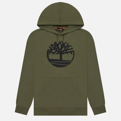 Мужская толстовка Timberland Core Tree Logo, цвет зелёный, размер S