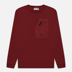 Мужской лонгслив Left Hand Sportswear Pocket, цвет бордовый, размер M