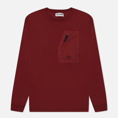 Мужской лонгслив Left Hand Sportswear Pocket, цвет бордовый