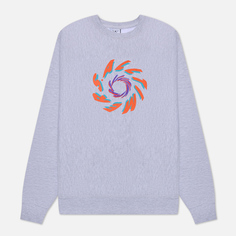 Мужская толстовка Alltimers Spin Cycle Heavyweight Crew Neck, цвет серый