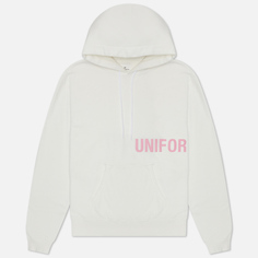 Мужская толстовка uniform experiment Logo Hoodie, цвет белый, размер L