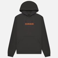 Мужская толстовка Napapijri Box Hoodie Loose Fit, цвет серый