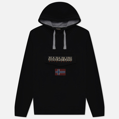 Мужская толстовка Napapijri Burgee Winter Hoodie, цвет чёрный