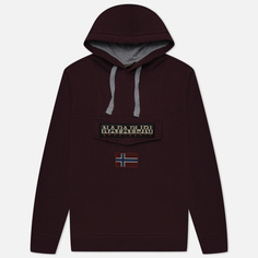 Мужская толстовка Napapijri Burgee Winter Hoodie, цвет бордовый