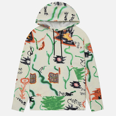 Мужская толстовка Converse x Come Tees Floral Triangle Hoodie, цвет бежевый