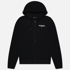 Мужская толстовка Napapijri Ice Zip Hoodie, цвет чёрный