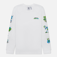 Мужской лонгслив adidas Originals Graphic Stoked Fish, цвет белый