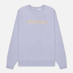 Мужская толстовка Alltimers Stamped Embroidered Heavyweight Crew Neck, цвет серый, размер XXL