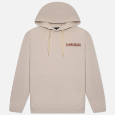 Мужская толстовка Napapijri Quito Hoodie, цвет бежевый, размер XXL