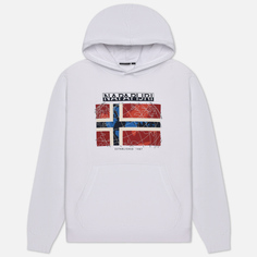 Мужская толстовка Napapijri Guiro Hoodie, цвет белый