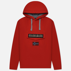 Мужская толстовка Napapijri Burgee Winter Hoodie, цвет красный, размер S