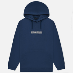 Мужская толстовка Napapijri Box Hoodie Loose Fit, цвет синий
