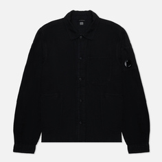 Мужская рубашка C.P. Company Broken Lino Cotone, цвет чёрный, размер L