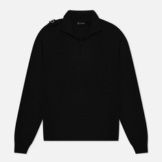 Мужской свитер MA.Strum Quarter Zip Knit, цвет чёрный, размер XL