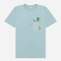 Мужская футболка RIPNDIP Gone Fishing Pocket, цвет голубой, размер M