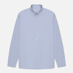Мужская рубашка Hackett Garment Dyed Oxford Slim Fit, цвет голубой