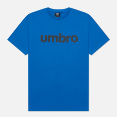 Мужская футболка Umbro FW Linear Logo Graphic, цвет синий