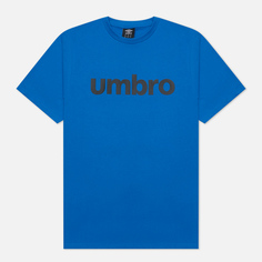 Мужская футболка Umbro FW Linear Logo Graphic, цвет синий, размер XL