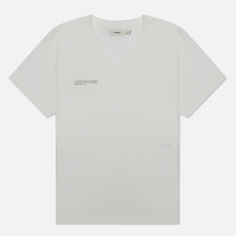 Мужская футболка PANGAIA Lightweight V Neck, цвет белый, размер M