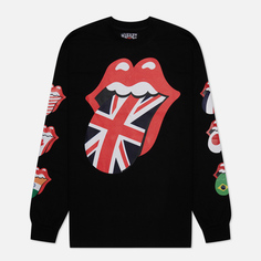 Мужской лонгслив MARKET x Rolling Stones World Flag, цвет чёрный, размер L