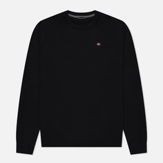 Мужской свитер Napapijri Droz Crew Neck, цвет чёрный, размер XL