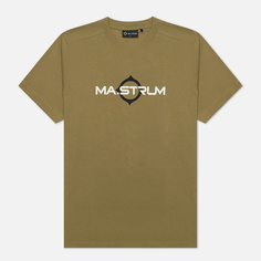 Мужская футболка MA.Strum Logo Print, цвет зелёный
