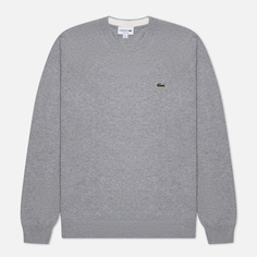 Мужской свитер Lacoste Crew Neck Organic Cotton, цвет серый, размер M