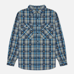 Мужская рубашка thisisneverthat African Check, цвет голубой, размер S