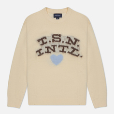Мужской свитер thisisneverthat T.S.N. Heart, цвет бежевый, размер XL