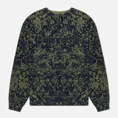 Мужской свитер thisisneverthat Pixel, цвет зелёный, размер S