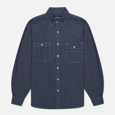 Мужская рубашка FrizmWORKS Shirring Work, цвет синий