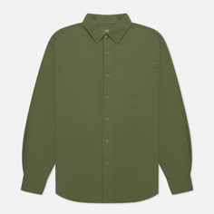 Мужская рубашка FrizmWORKS OG Dobby Weave Seersucker, цвет оливковый, размер L