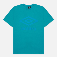 Мужская футболка Umbro FW Large Logo, цвет голубой, размер XL