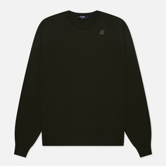 Мужской свитер K-Way Sebastien Merino, цвет оливковый