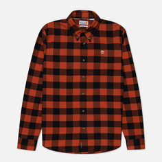Мужская рубашка Timberland Mascoma River Slim Fit Check, цвет оранжевый, размер XL
