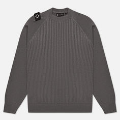 Мужской свитер MA.Strum Rib Panel Crew Neck, цвет серый, размер XXL