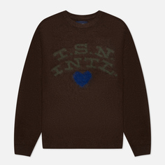 Мужской свитер thisisneverthat T.S.N. Heart, цвет коричневый